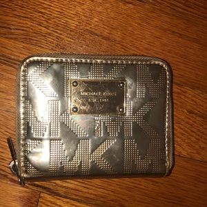 Gold Michael Kors wallet